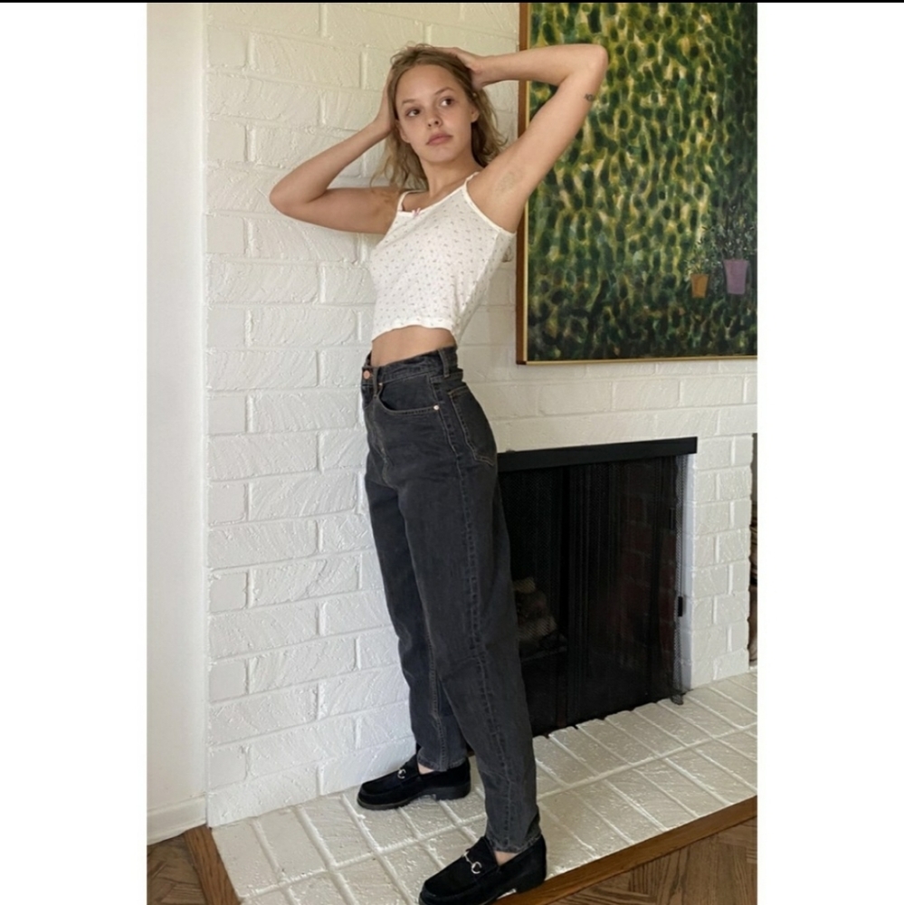 WeWoreWhat Dani High Waisted Boyfriend Jean
